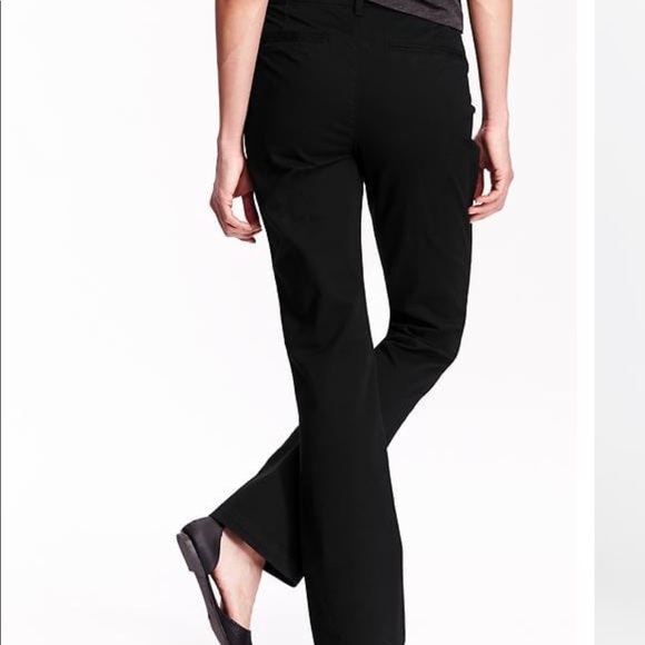 Old Navy Mid-Rise Boot-Cut Khakis for Women - Picture 2 of 5